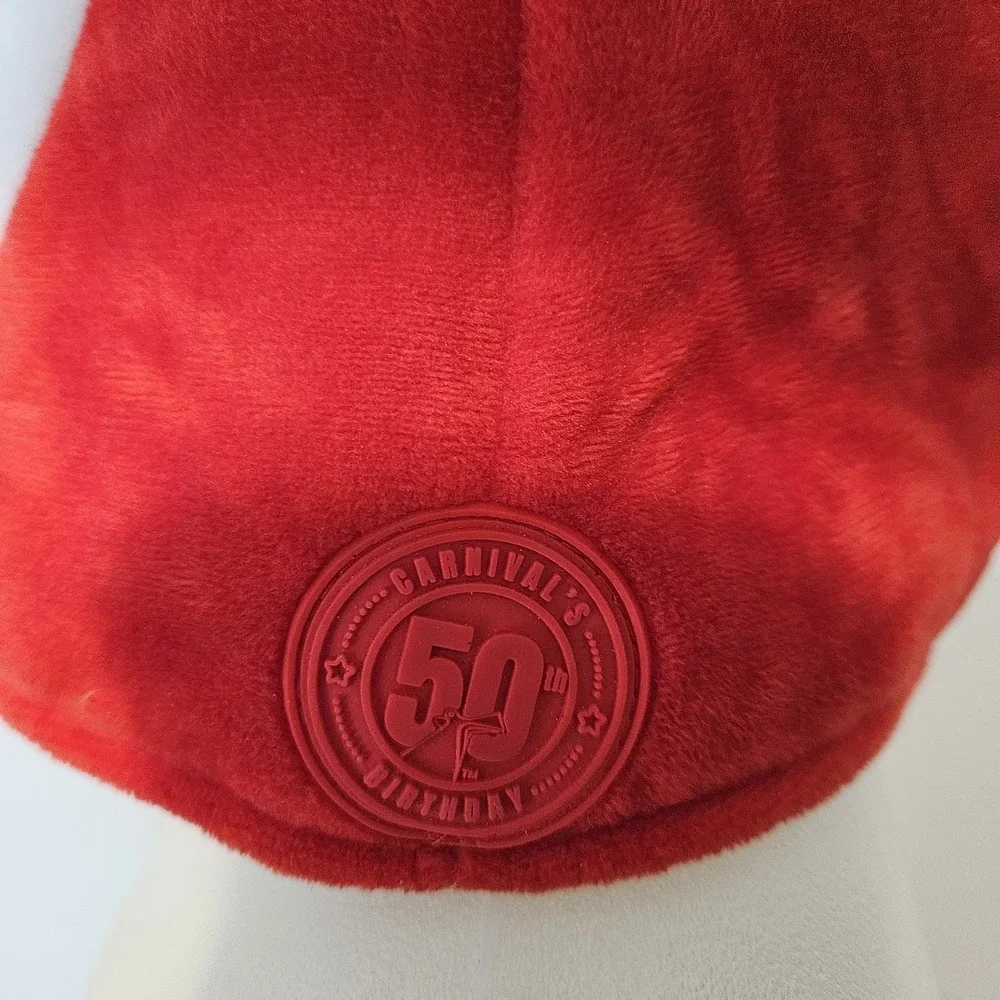 Carnival Cruise Line 50th B-Day Freddy Funnel Plush Hat Souvenir Party Hat